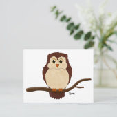 Big Eyed Owl - Briefkaart (Staand voorkant)