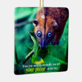 Big Eyed Possum Keramisch Ornament (Rechts)