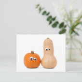 Big Eyed Pumpkin en Squash Briefkaart (Staand voorkant)