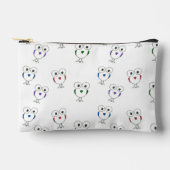 Big eyed vogel patroon wit etui (Voorkant)