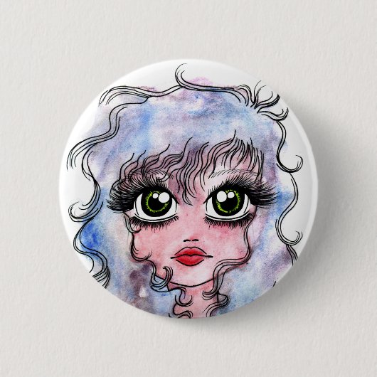 Big Eyes 2 Ronde Button 5,7 Cm (Voorkant)