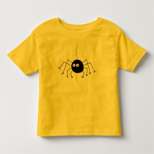 Big Eyes Black Spider T-Shirt (Voorkant)