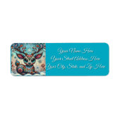 Big Eyes Kerstrendier Retouradres Etiket (Voorkant)