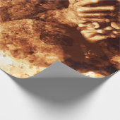 Big Eyes Monkey Coffee Art_633c3e6ae98b6de43e0a6dc Cadeaupapier (Hoek)