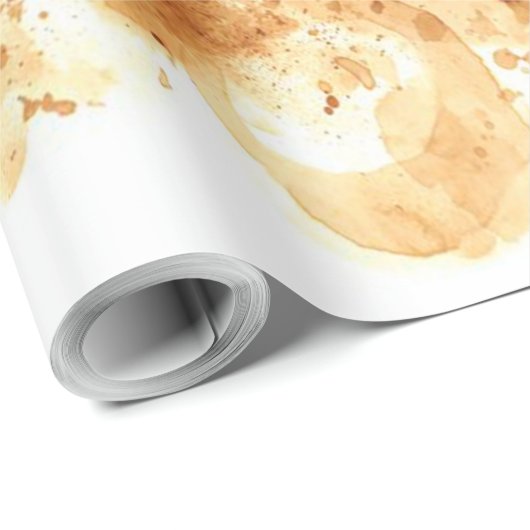 Big Eyes Monkey Coffee Art_633c3e6ae98b6de43e0a6dc Cadeaupapier (Rol Hoek)