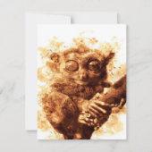 Big Eyes Monkey Coffee Art_633c3e6ae98b6de43e0a6dc Kaart (Voorkant)