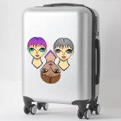 Big Eyes Sticker (Koffer)