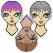 Big Eyes Sticker (Voorkant)