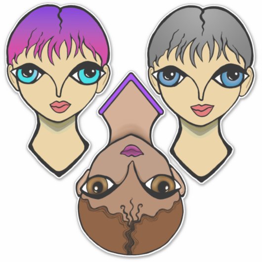 Big Eyes Sticker (Voorkant)