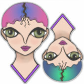 Big Eyes Sticker (Voorkant)