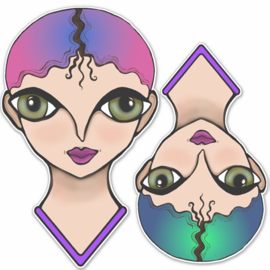 Big Eyes Sticker (Voorkant)