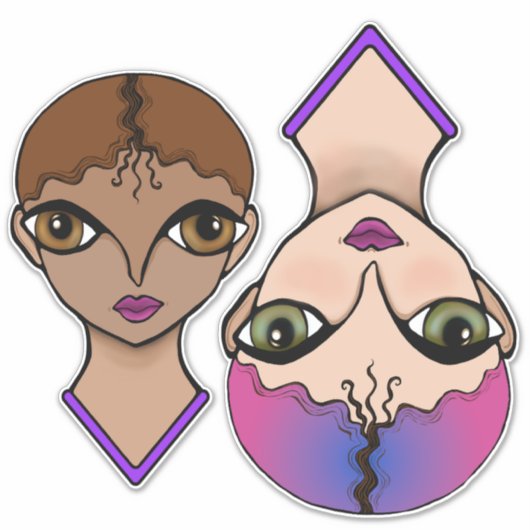 Big Eyes Sticker (Voorkant)