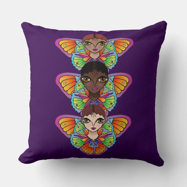 Big Eyes Sticker Kussen (Voorkant)