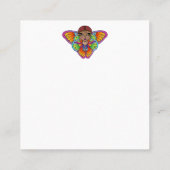 Big Eyes Sticker Vierkante Visitekaartje (Achterkant)