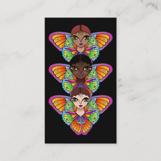 Big Eyes Sticker Visitekaartje (Voorkant)