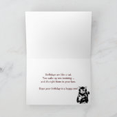 Big Face Cat Birthday Kaart (Binnen)