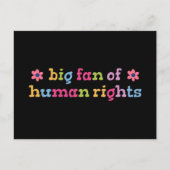 Big fan of human rights briefkaart (Voorkant)