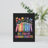 Big Fan Of Human Rights Feestdagenkaart (Staand voorkant)