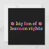 Big fan of human rights kaart (Voorkant)