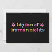 Big fan of human rights kaart (Voorkant)