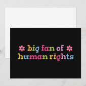 Big fan of human rights kaart (Voorkant / Achterkant)