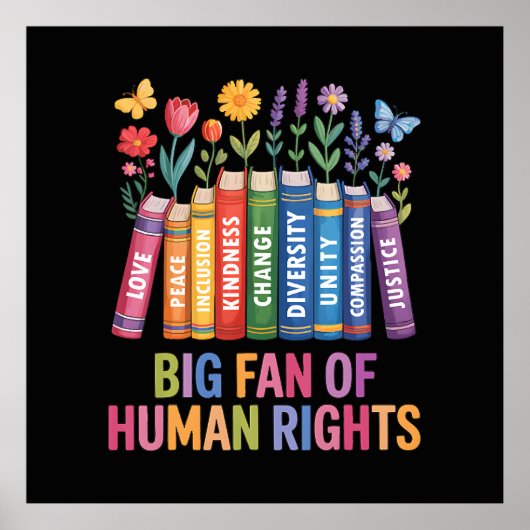 Big Fan Of Human Rights  Poster (Voorkant)