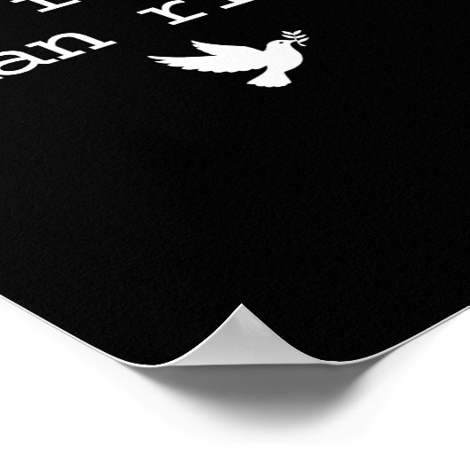 Big Fan Of Human Rights Protest Retro Feminist Wom Poster (Hoek)