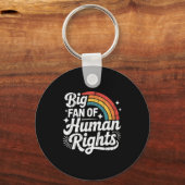 Big Fan Of Human Rights, Social Justice, Equality Sleutelhanger (Voorkant)