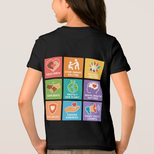 Big fan of human rights Tri-Blend shirt (Achterkant)