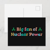 Big Fan of Nuclear Power Briefkaart (Voorkant / Achterkant)