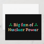 Big Fan of Nuclear Power Kaart (Voorkant / Achterkant)