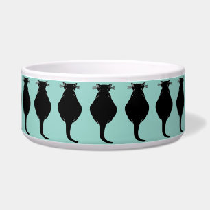 Big Fat Black Cat Voerbakje