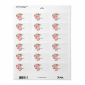 Big Fat Candy Cane Gift Label (Full Sheet)