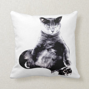 Big Fat Cat Throw Kussen