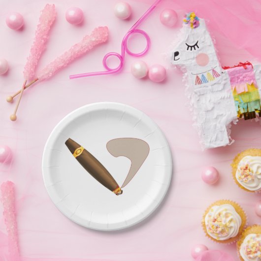 Big Fat Cuban Style Cigar Papieren Bordje (Feest)