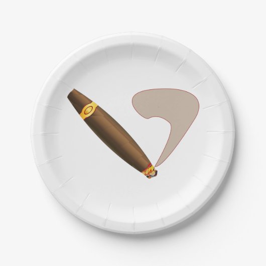Big Fat Cuban Style Cigar Papieren Bordje (Voorkant)