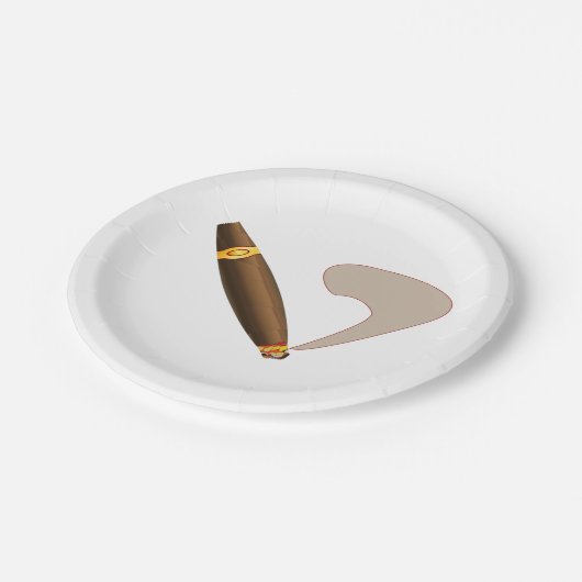 Big Fat Cuban Style Cigar Papieren Bordje (Gekanteld)