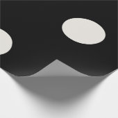 Big Fat Ivory Polka speelt een zwarte bruiloft Cadeaupapier (Hoek)