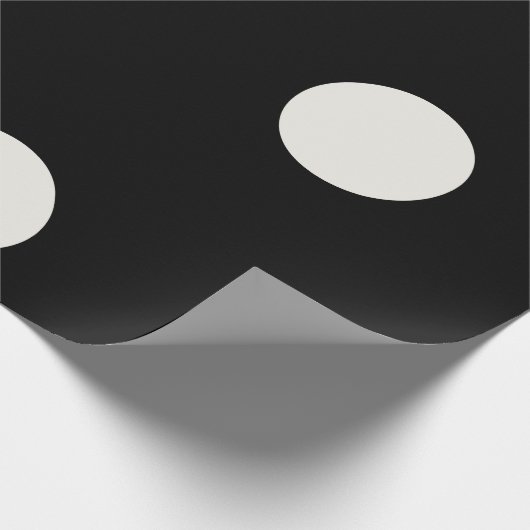 Big Fat Ivory Polka speelt een zwarte bruiloft Cadeaupapier (Hoek)