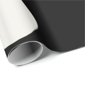 Big Fat Ivory Polka speelt een zwarte bruiloft Cadeaupapier (Rol Hoek)