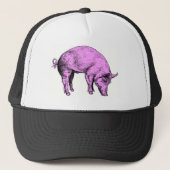 Big Fat Pink Pig Trucker Pet (Voorkant)