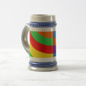 BIG FAT RAINBOW STRIPES CIRCLL BIERPUL (Voorkant links)