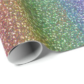Big Faux Glitter bespaart de kleine regenboogkleur Cadeaupapier (Rol Hoek)