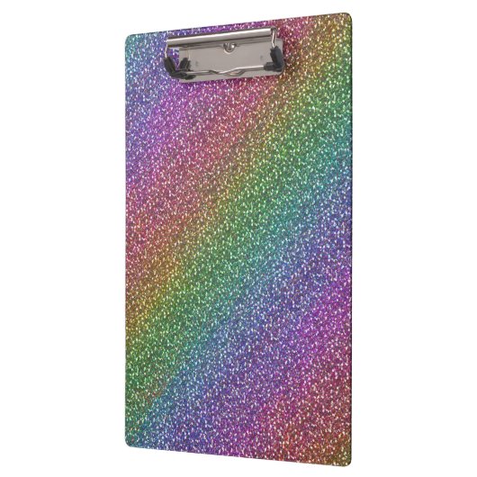 Big Faux Glitter Sparkles Shiny Rainbow Klembord (Links)