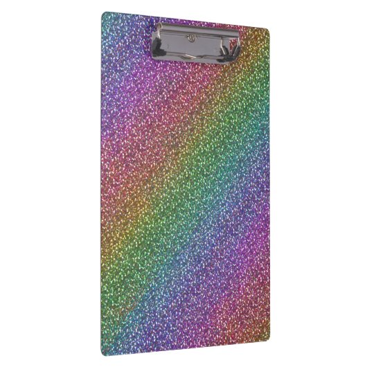 Big Faux Glitter Sparkles Shiny Rainbow Klembord (Rechts)
