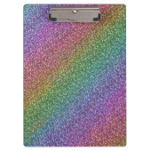 Big Faux Glitter Sparkles Shiny Rainbow Klembord (Voorkant)