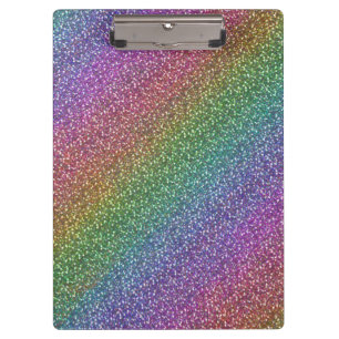 Big Faux Glitter Sparkles Shiny Rainbow Klembord