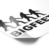 Big Feet Bigfoot Foto Afdruk (Hoek)