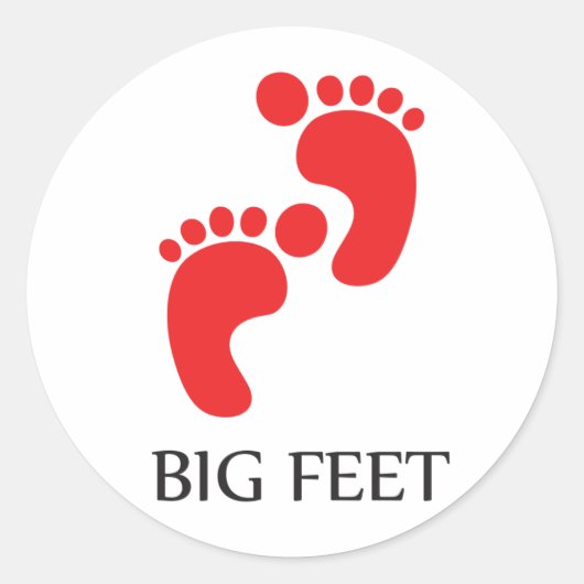 Big Feet Sticker (Voorkant)