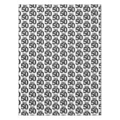 Big Fifty in grote letters BIG 50 50ste verjaardag Tafelkleed (Voorkant)